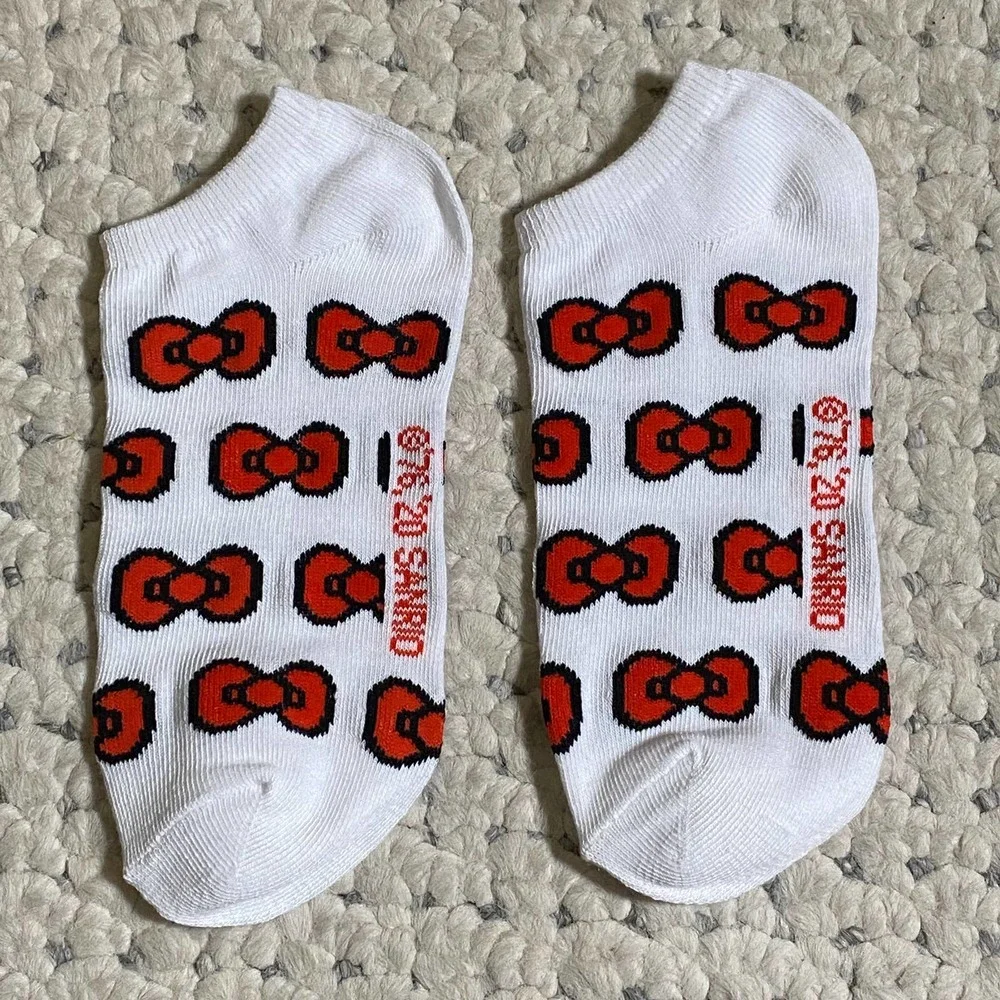 Hello Kitty RED BOW white Socks New Limited Edition sanrio adult Authentic 67 89